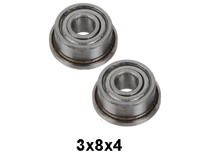 GLB-84794 3x8x4 Flanged 3*8*4 mm Miniature Ball Radial Bearing F693ZZ (2pcs)